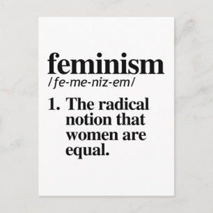 Feminisme Definitie Briefkaart