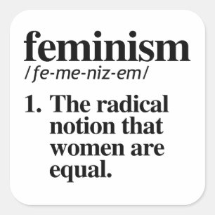 Feminisme Definitie Vierkante Sticker