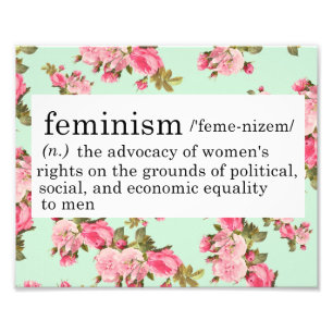 Feminisme Definition Print Foto Afdruk