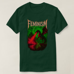 Feminisme Draak Gotische Feministische Empowerme T-shirt