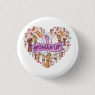 Feminisme Feministische Sterke Vrouwenempowerment Ronde Button 3,2 Cm