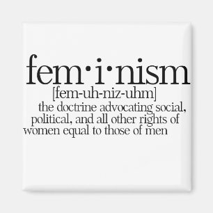 Feminisme gedefinieerd magneet
