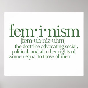 Feminisme gedefinieerd poster
