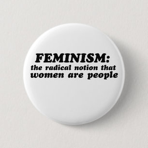 Feminisme gedefinieerd ronde button 5,7 cm