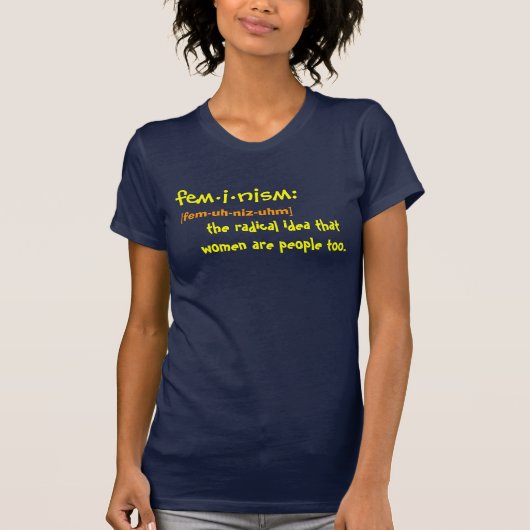 Feminisme gedefinieerd t-shirt (Voorkant)