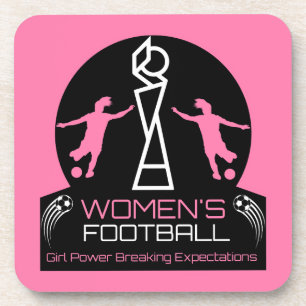 Feminisme in de sport van vrouwen bier onderzetter