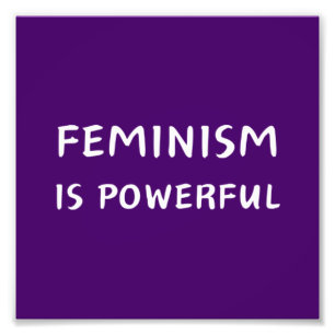 Feminisme is krachtig foto afdruk