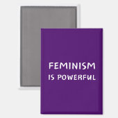 Feminisme is krachtig magneet (Voorkant / Achterkant)
