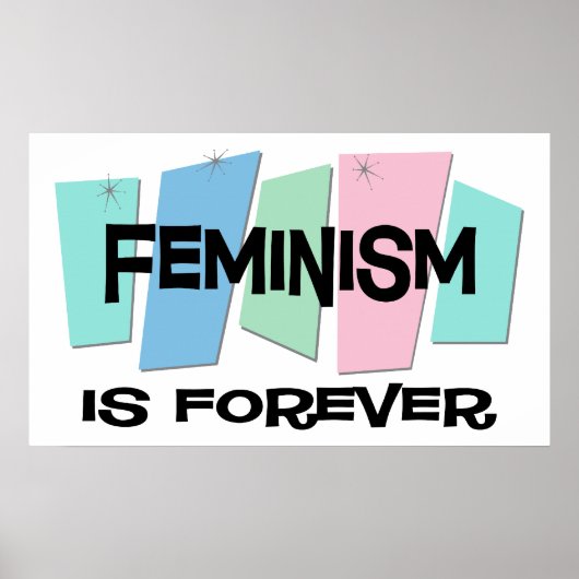 Feminisme is nooit meer poster (Voorkant)