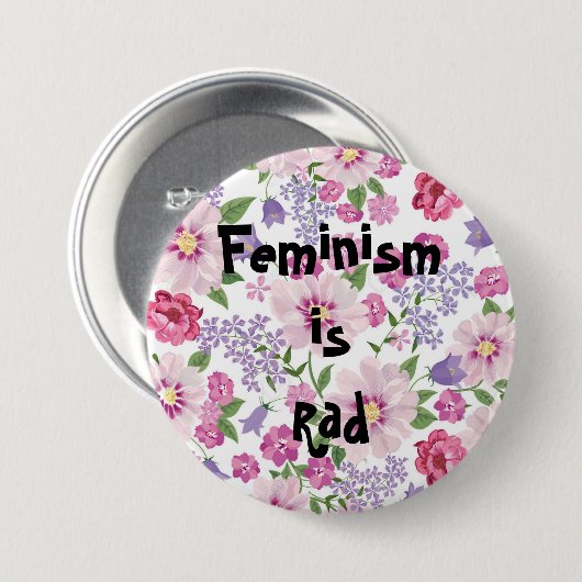 Feminisme is Rad Button (Voorkant /achterkant)