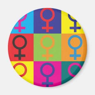Feminisme Pop Art Magneet