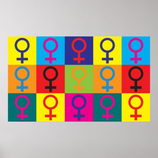 Feminisme Pop Art Poster (Voorkant)