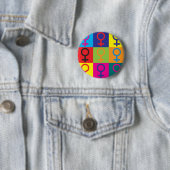 Feminisme Pop Art Ronde Button 5,7 Cm (In situ)