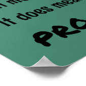 Feminisme pro-menselijke slogan poster (Hoek)