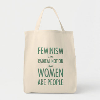Feminisme: Radicale opvatting dat vrouwen mensen z Tote Bag