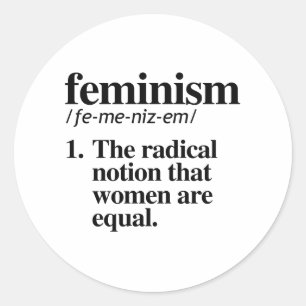 feminisme ronde sticker