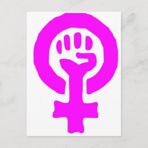 Feminisme-symbool Briefkaart
