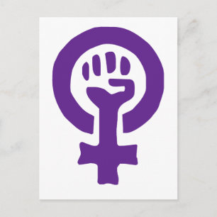 Feminisme-symbool Briefkaart