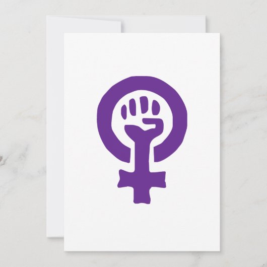 Feminisme-symbool Kaart (Voorkant)