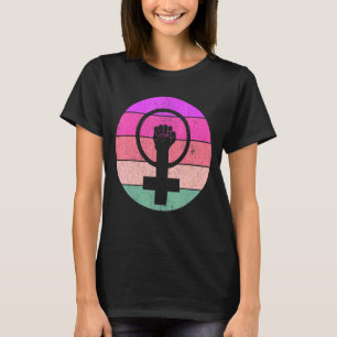 Feminisme Symbool Vrouw Gelijkheid Vrouw boven fem T-shirt