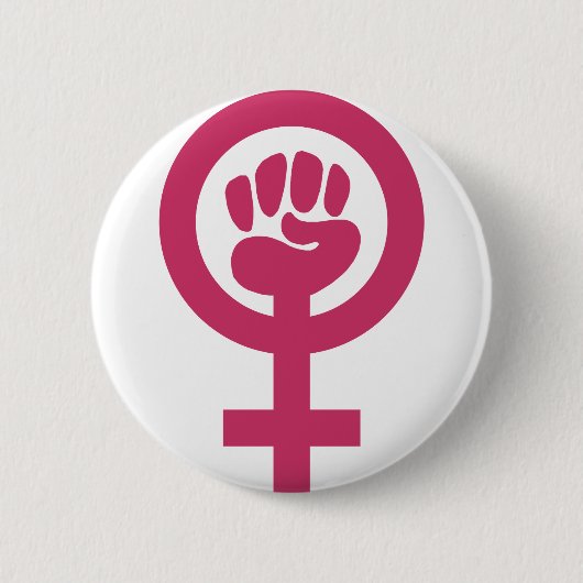 Feminisme voor de Win Ronde Button 5,7 Cm (Voorkant)