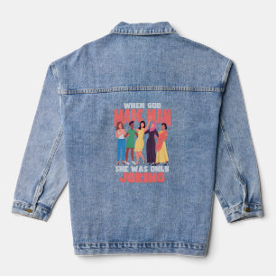Feminisme Vrouw Empowerment Pro-keuze Pro Abortio Denim Jacket