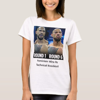 Feminisme wint door technische knock-out t-shirt