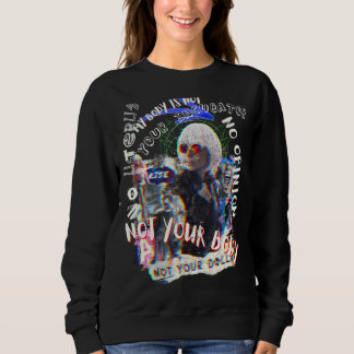 Feminist 1973 Pro Roe Glitchy Punk Rock Distress Trui