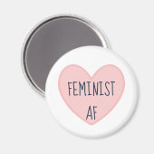 "Feminist AF" Magneet (Voorkant / Achterkant)