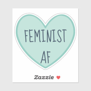 "Feminist AF" Sticker