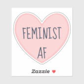 "Feminist AF" Sticker (Vel)