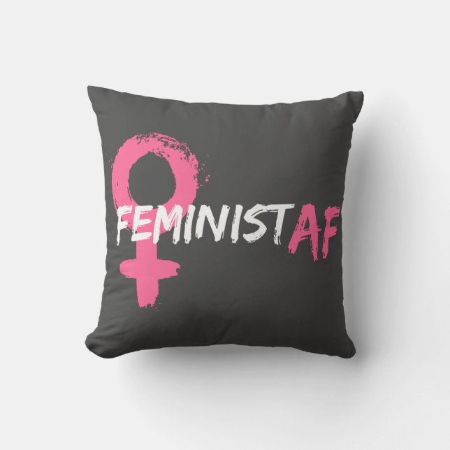 FEMINIST AF VROUW SYMBOOL KUSSEN (Voorkant)