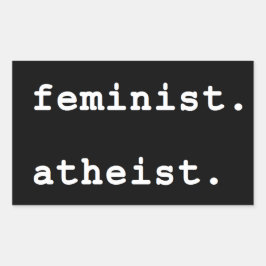 Feminist Atheïst bumper sticker