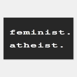 Feminist Atheïst bumper sticker