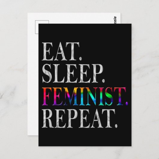 Feminist Briefkaart (Voorkant / Achterkant)