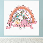 Feminist Canvas afdrukken (Insitu (Houten vloer))