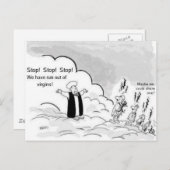 Feminist Cartoon Postcard Briefkaart (Voorkant / Achterkant)