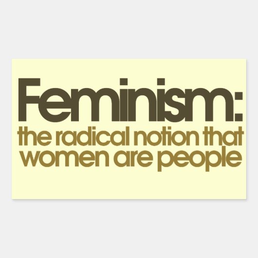 Feminist Definition Rechthoekige Sticker (Voorkant)