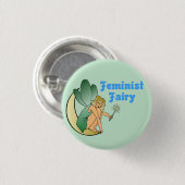 Feminist Fairy (Versie 1) Ronde Button 3,2 Cm (Voorkant /achterkant)