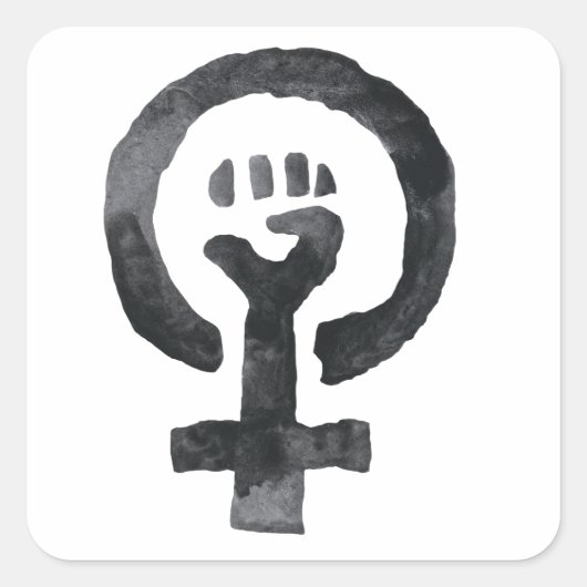 Feminist Fist Icon Stickers (Voorkant)