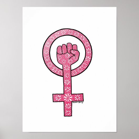 Feminist Fist Poster (Voorkant)