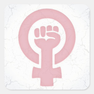 Feminist Fist Vierkante Sticker