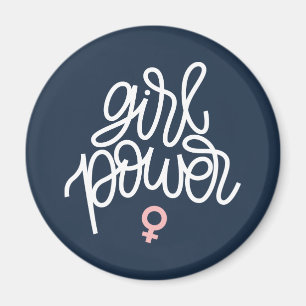Feminist "Girl Power" Magneet