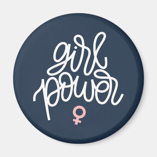 Feminist "Girl Power" Magneet (Voorkant)