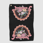 Feminist Golf Towel Golfhanddoek (Voorkant)