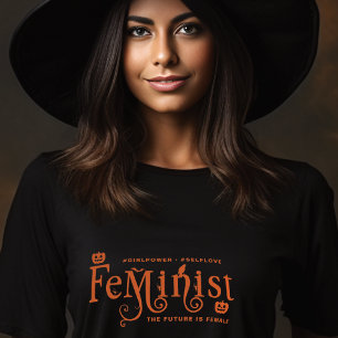 Feminist Gothic Halloween Meisje Power Zelf Liefde T-shirt