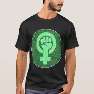 Feminist Green Bandana Pro Ch T-shirt