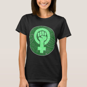 Feminist Green Bandana Pro Ch T-shirt