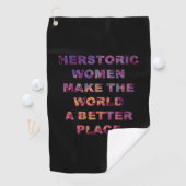 Feminist HERstoric Women Make a Better World Golfhanddoek (Insitu)