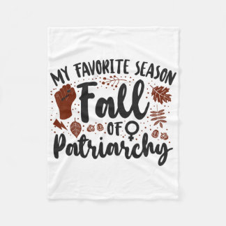 Feminist is mijn favoriete seizoen Herfst van het Fleece Deken